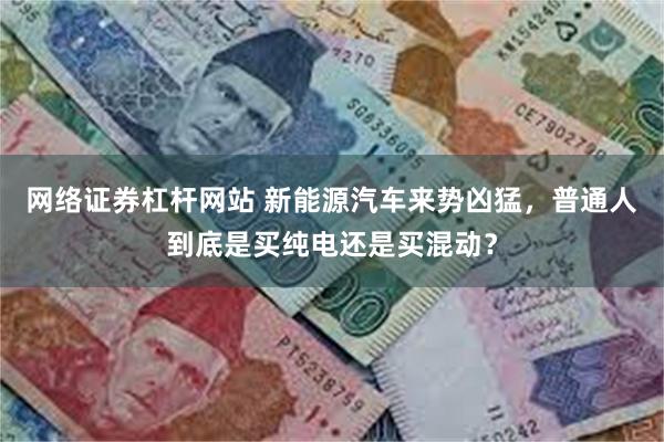 网络证券杠杆网站 新能源汽车来势凶猛，普通人到底是买纯电还是买混动？