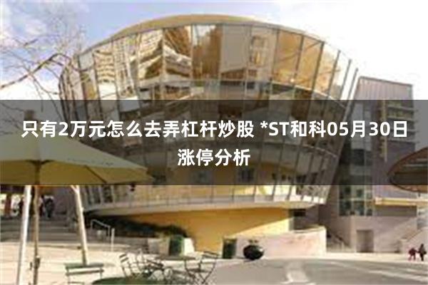 只有2万元怎么去弄杠杆炒股 *ST和科05月30日涨停分析